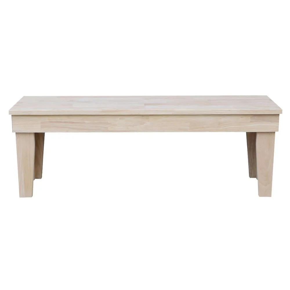 Double X-Back Bench With Arms and Shelf