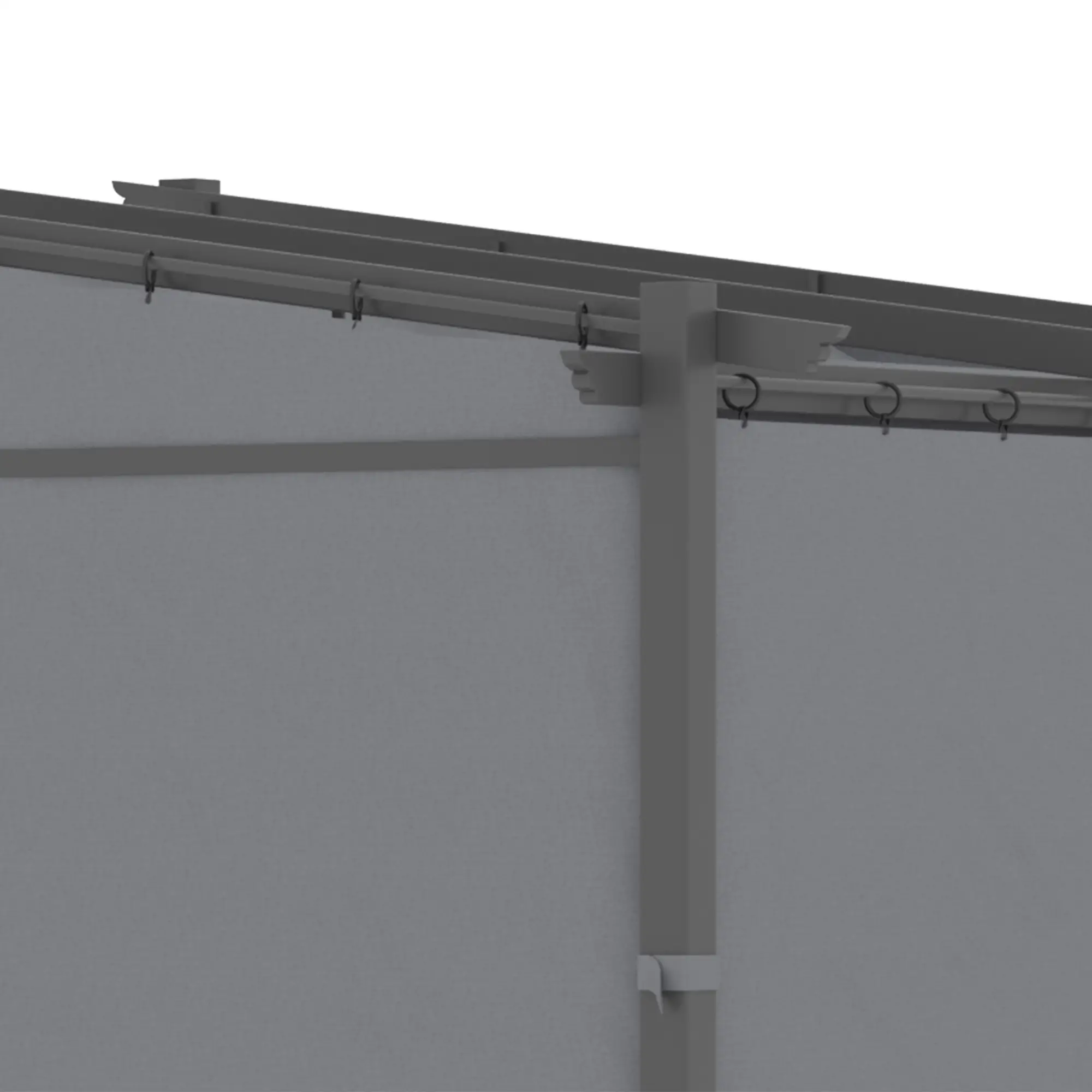 Outsunny Pergola mit ausziehbarem Dach Seilzugsystem
