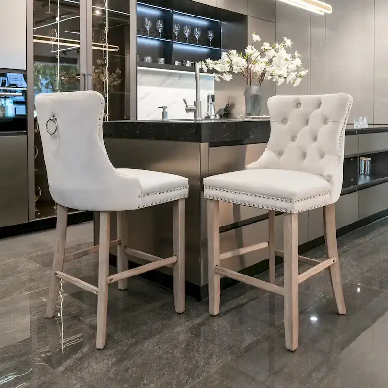 Leisure Style Bar Chairs,Set of 2