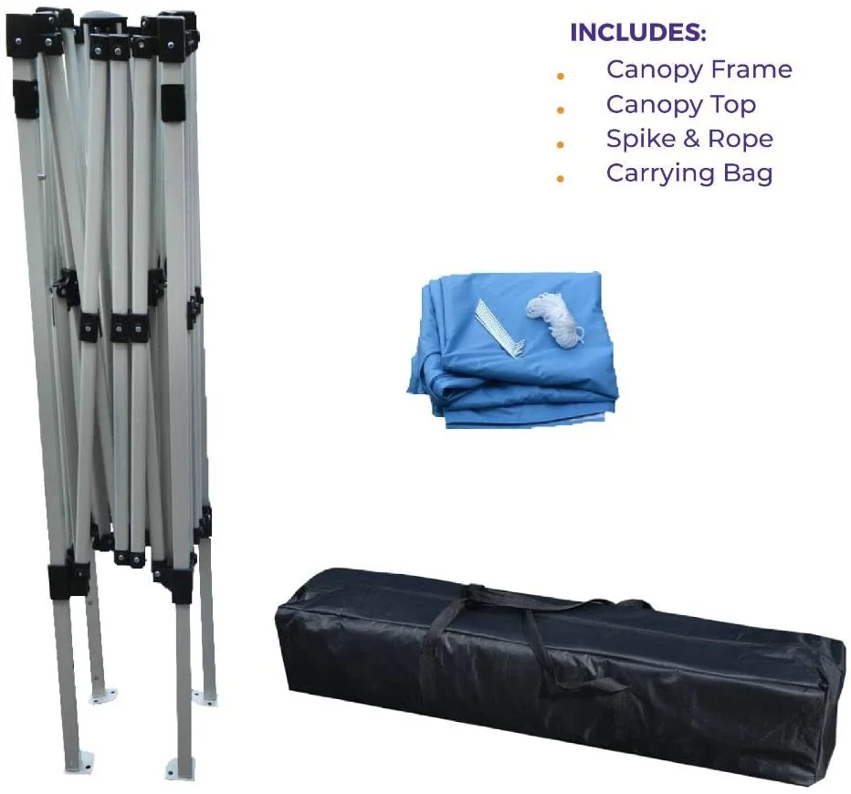 040000003 Slant Leg Canopy, 10' x 10', Blue-No Sidewall