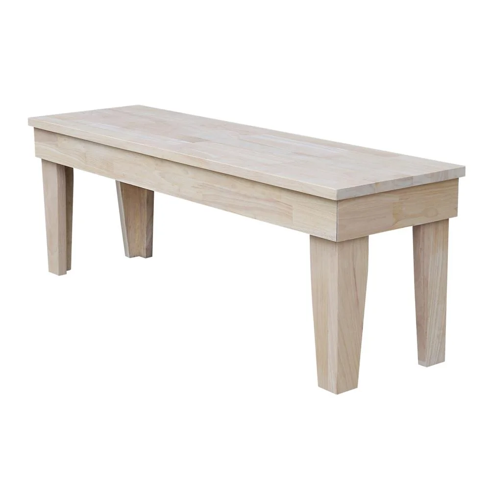 Double X-Back Bench With Arms and Shelf