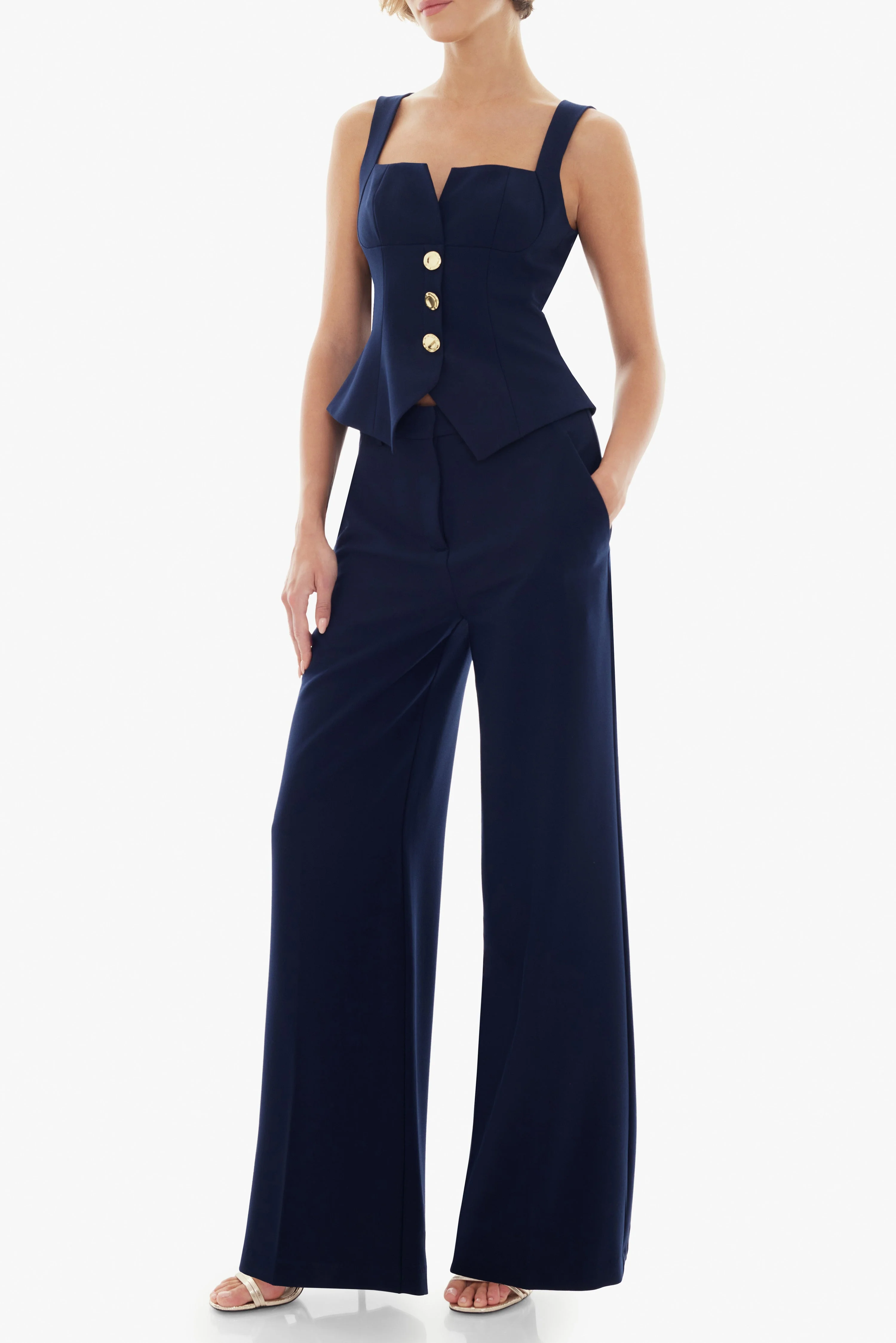 Lucian 2pc jumpsuit - moniquejewelry