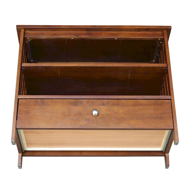 Solid Hardwood Mission Corner TV Stand