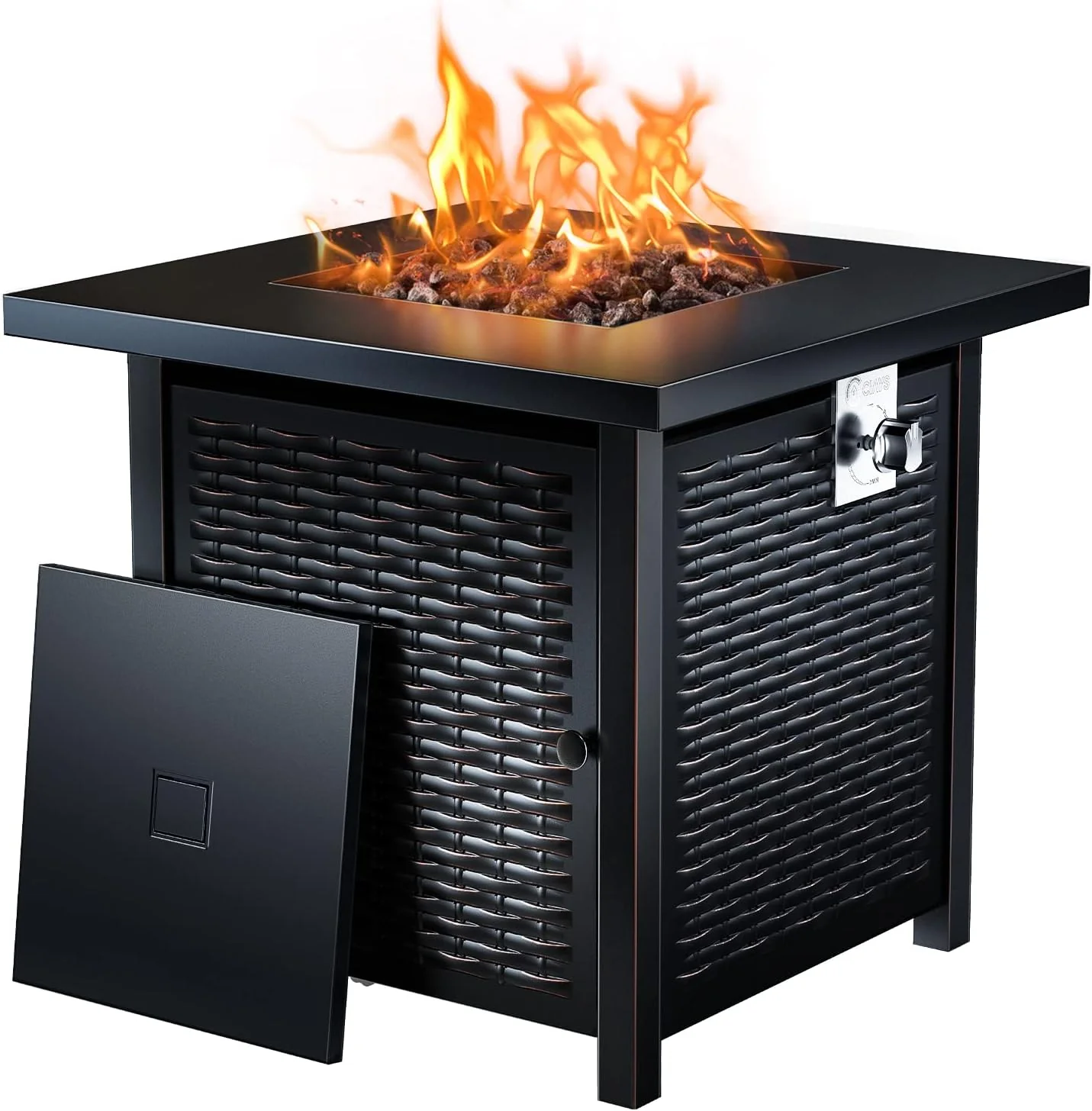 Gas Fire Pit Table, 50,000 BTU Outdoor Propane Fire Pit
