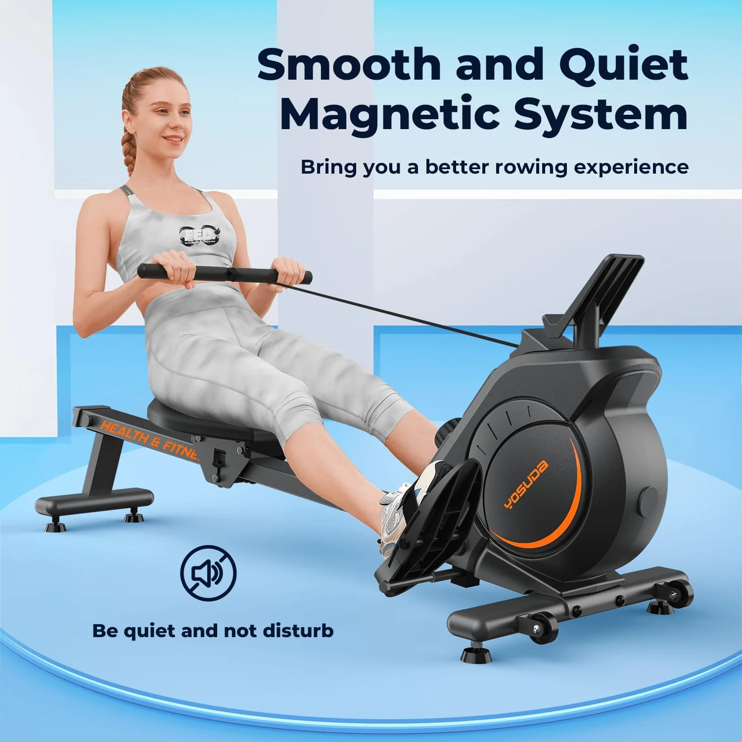 YOSUDA Magnetic Rowing Machine 350 LB Weight Capacity