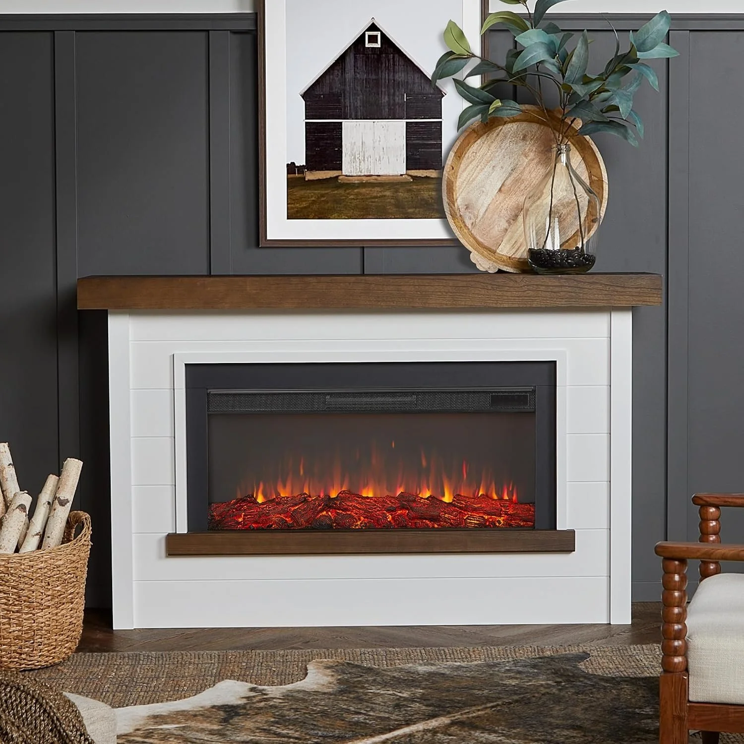 Real Flame Bernice Landscape Electric Fireplaces.