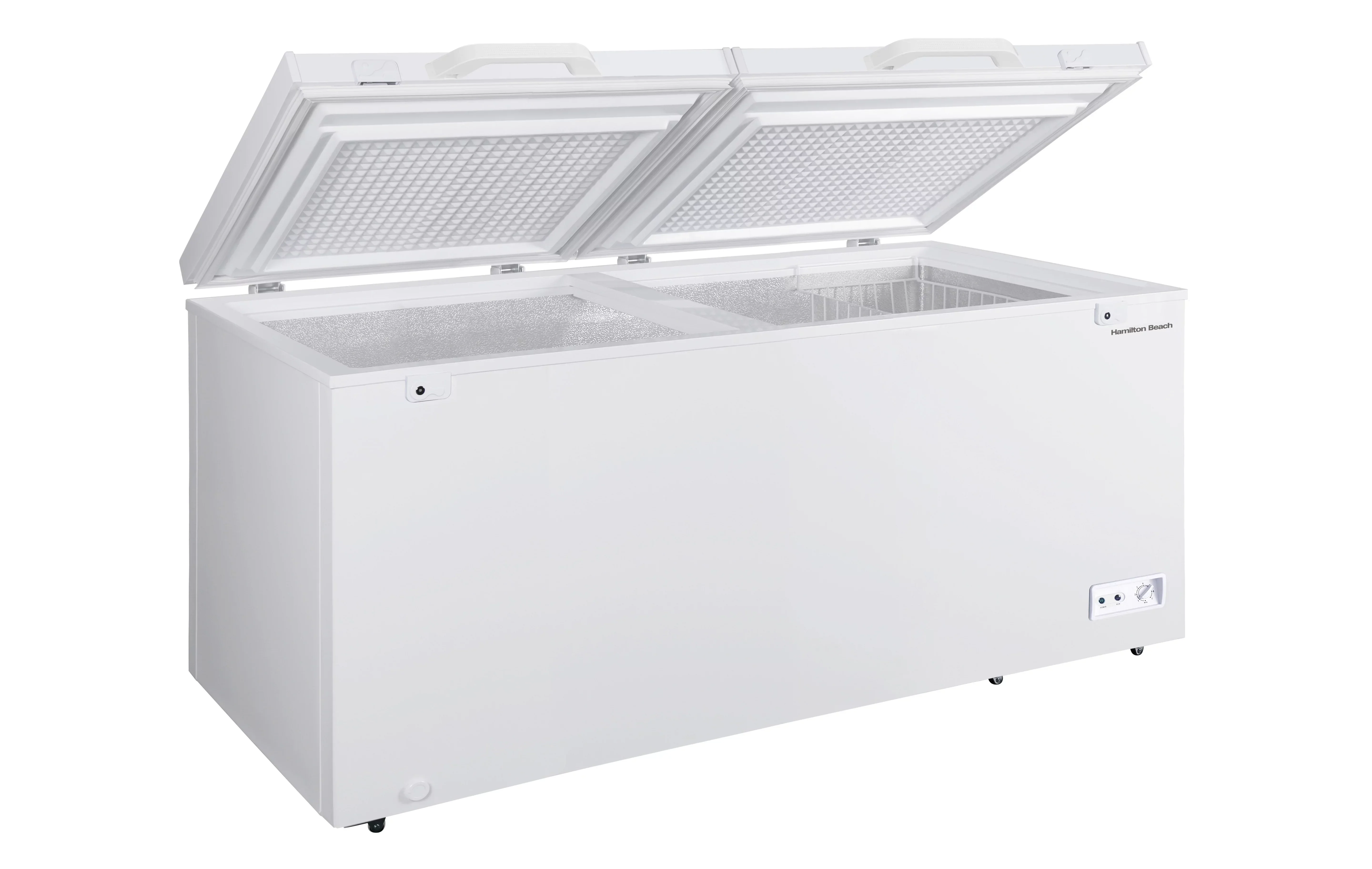 Hamilton Beach 17 Cu. ft. Chest Freezer, Double Door, HBFRF1749, White