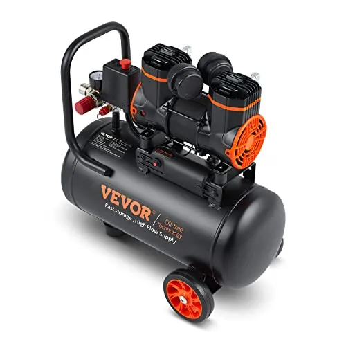 VEVOR 6.3 Gallon Air Compressor, 70 dB Ultra Quiet Compressor for Auto Repair