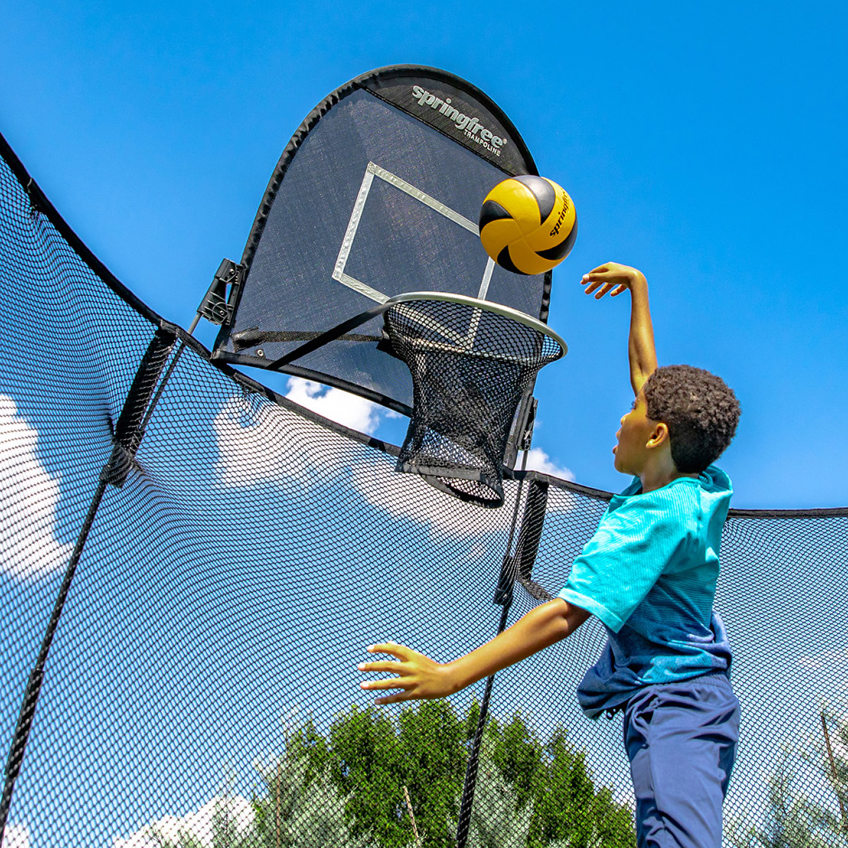 Springfree 11' x 13' Jumbo Rectangle Trampoline Bundle