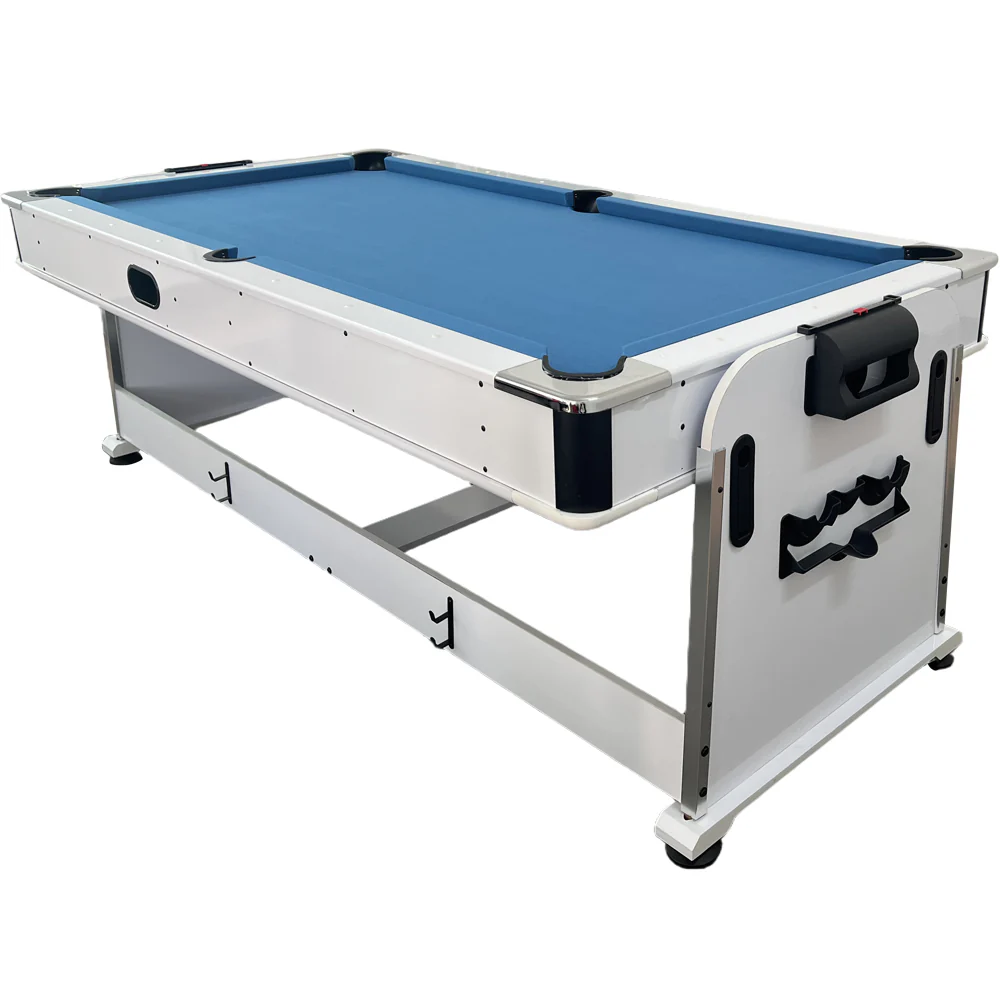 Eeeza 4 In 1 Multi-functional Game Table with Full Accessories for Home, MDF, 7Ft